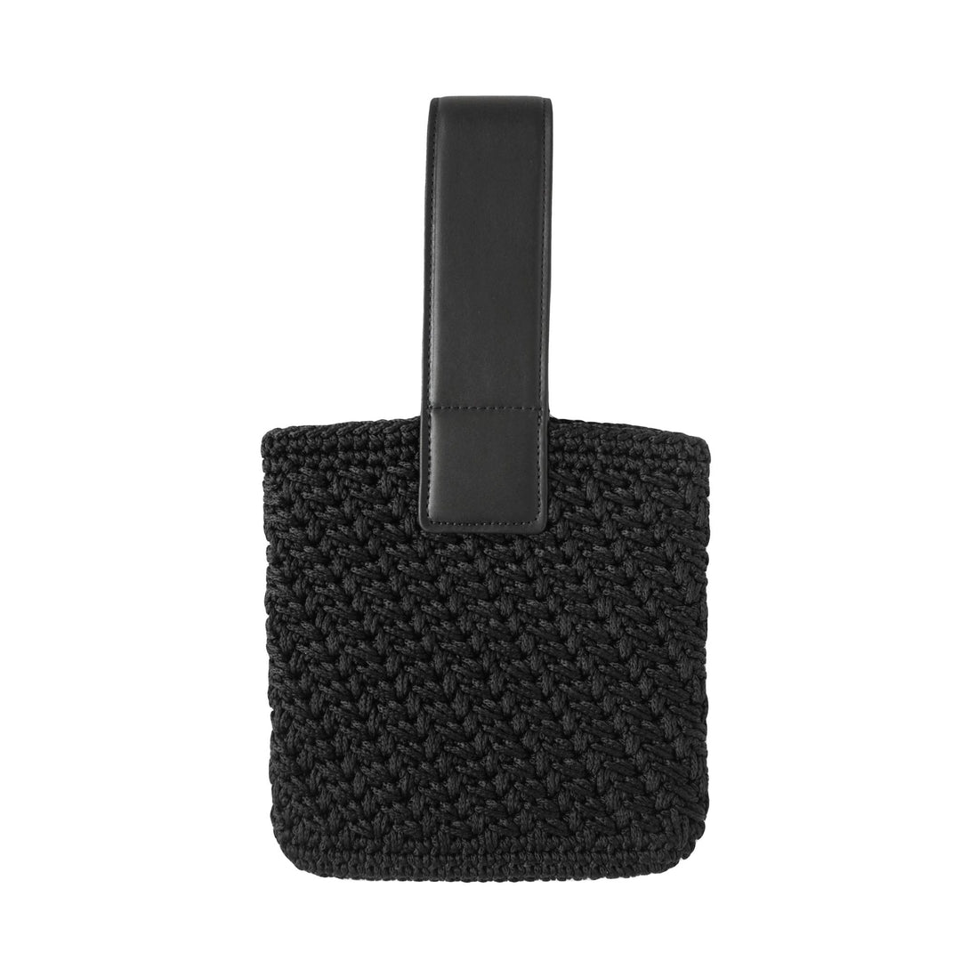 AMAYA MINI SQUARE TOTE BLACK