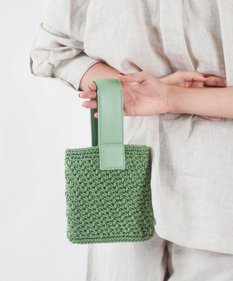 AMAYA MINI SQUARE TOTE SAGE