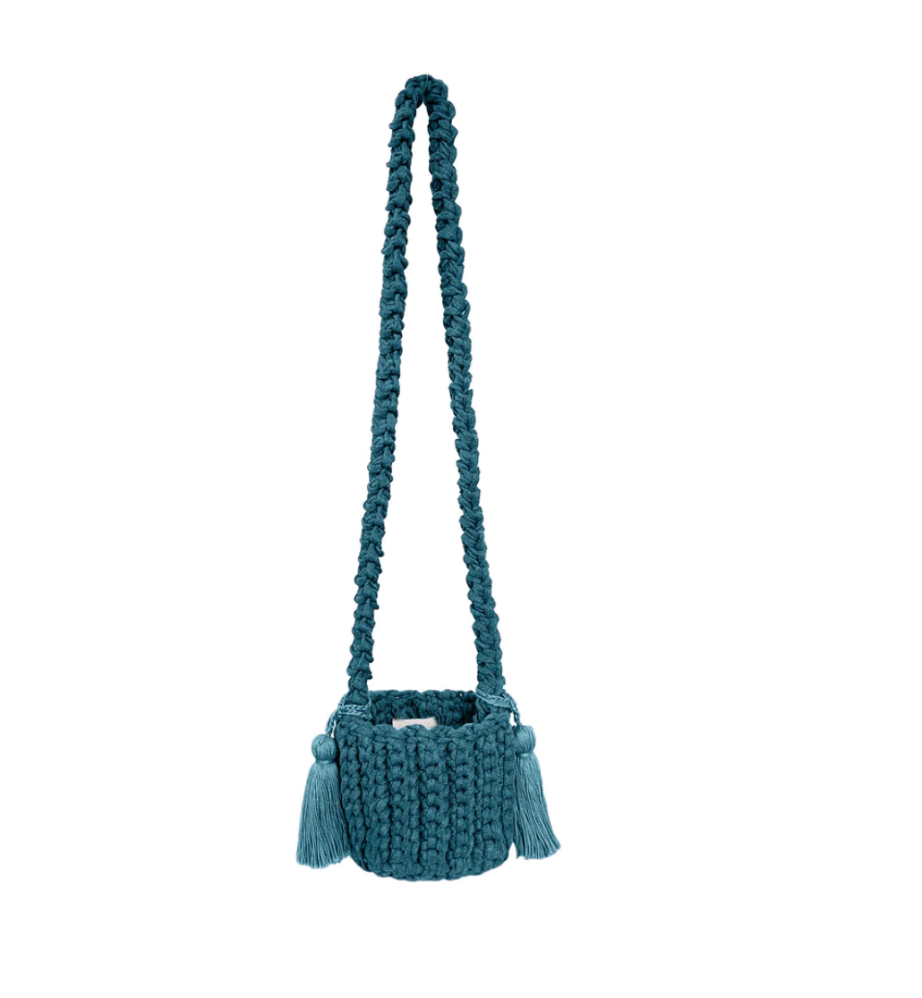 AMALFI BUCKET BAG MINI, CROSSBODY SEAGREEN