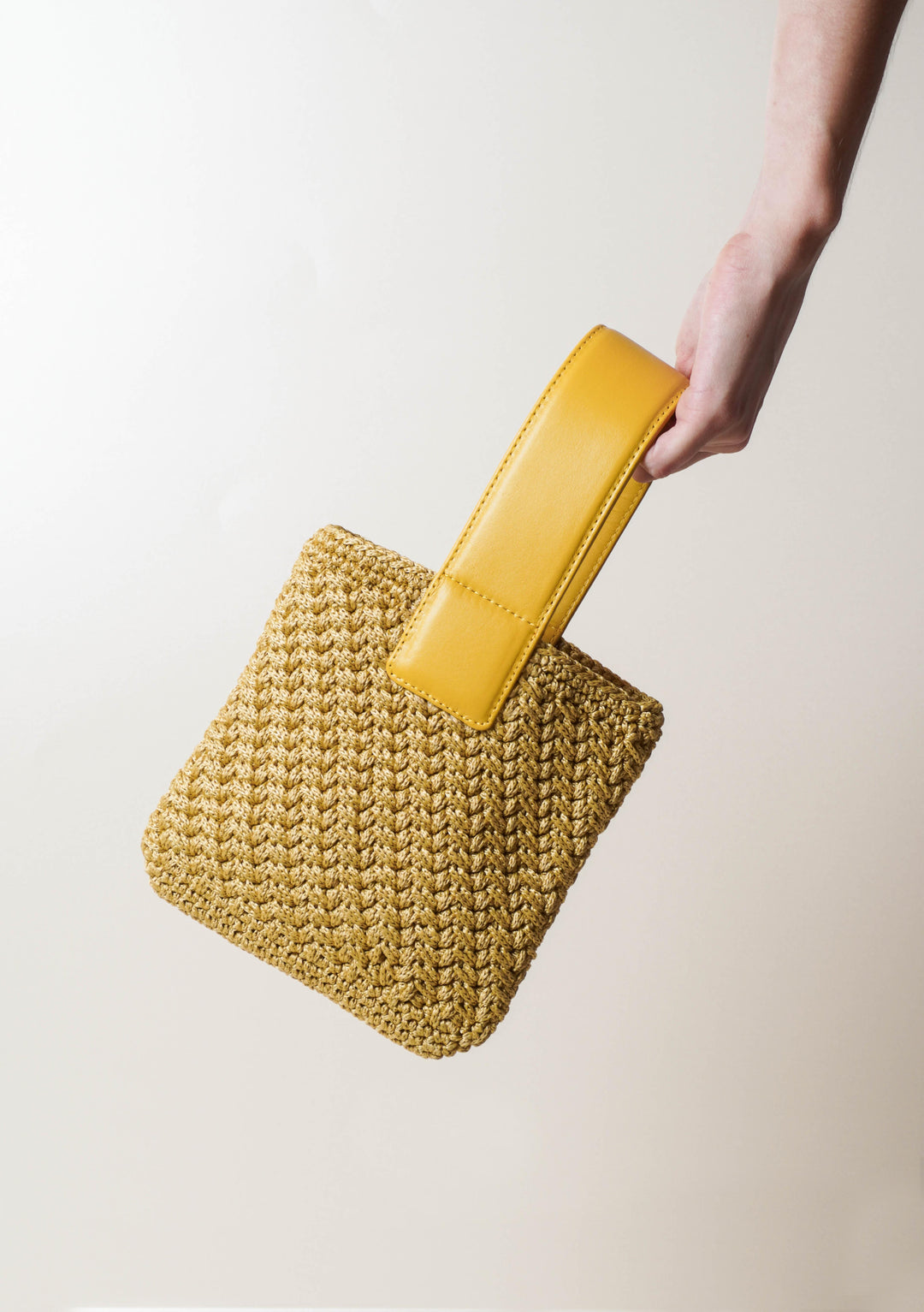 AMAYA MINI SQUARE TOTE HONEY