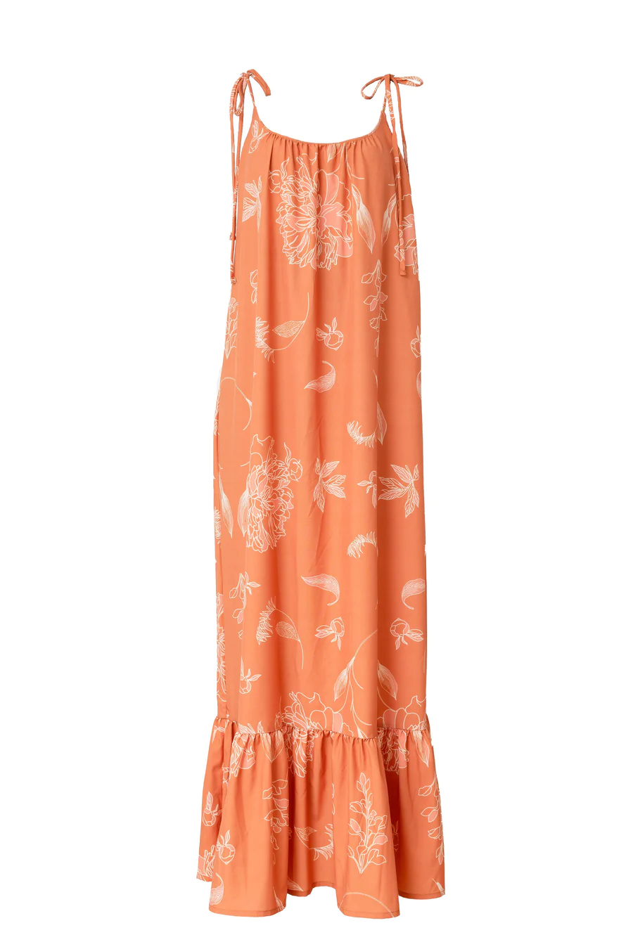 LUCILA MAXI DRESS FLOR DE MI TIERRA TERRACOTA