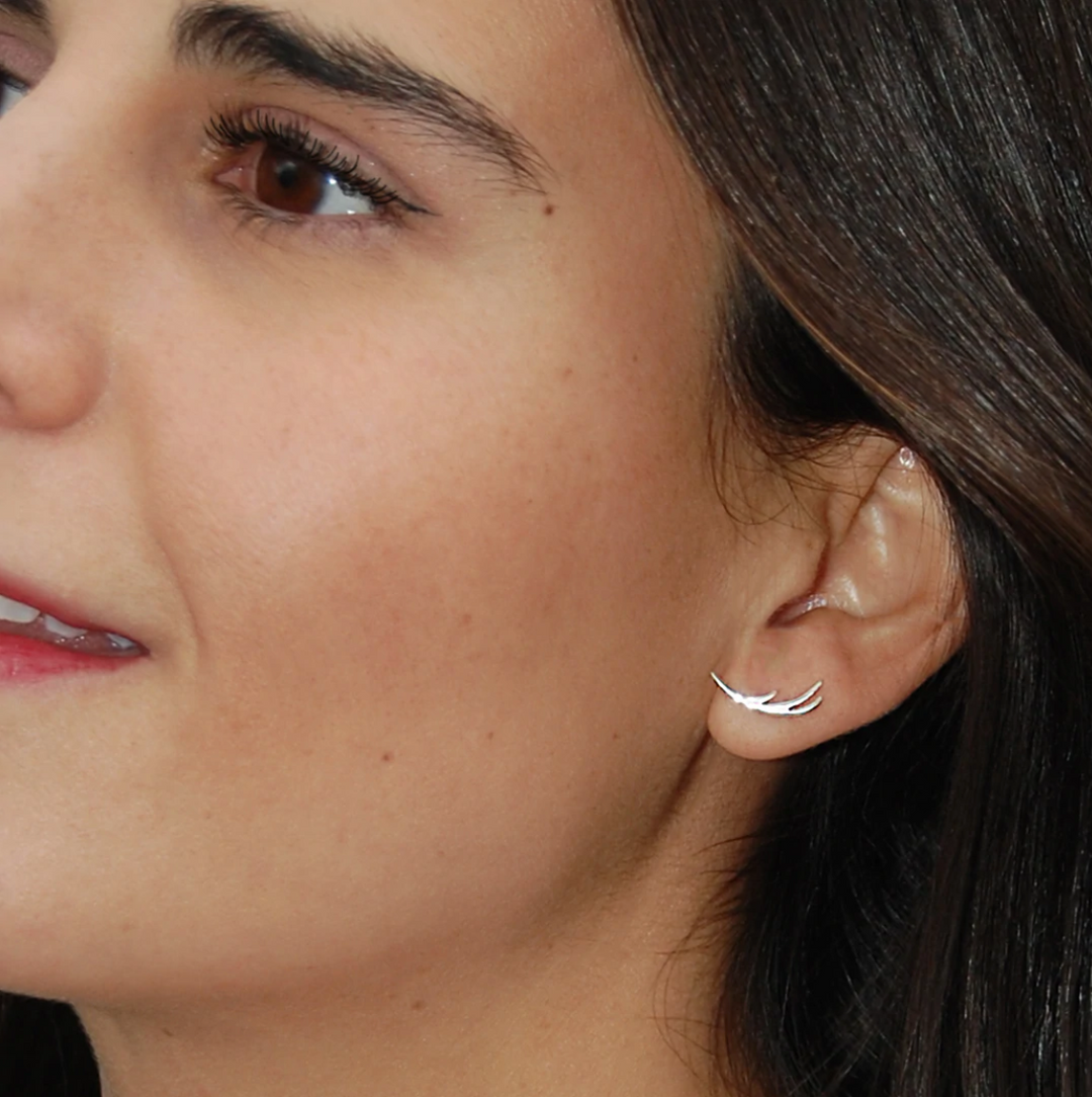 ARETES GRANIZO PLATA