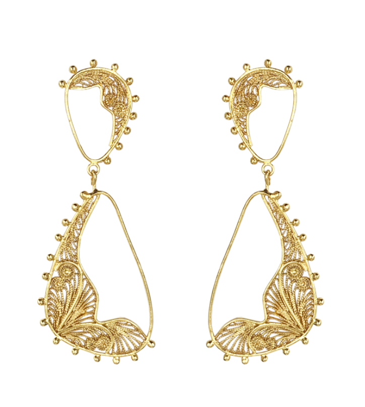 ARETES PANDORA MELTING DORADO