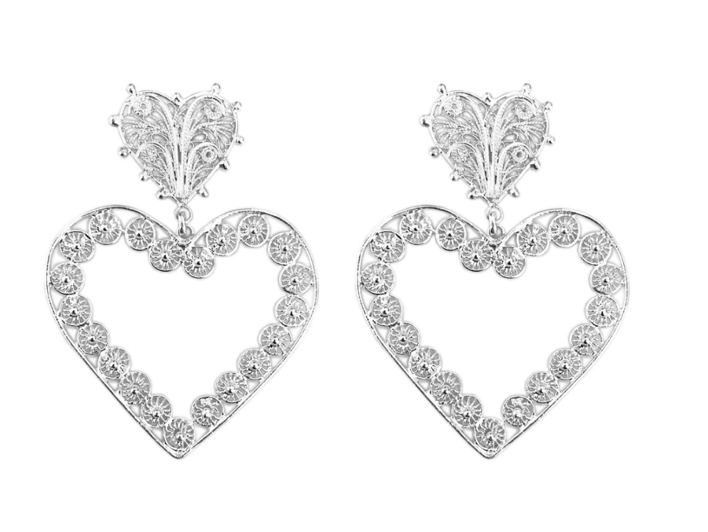 ARETES MILAGRO SILHOUETTE PLATA