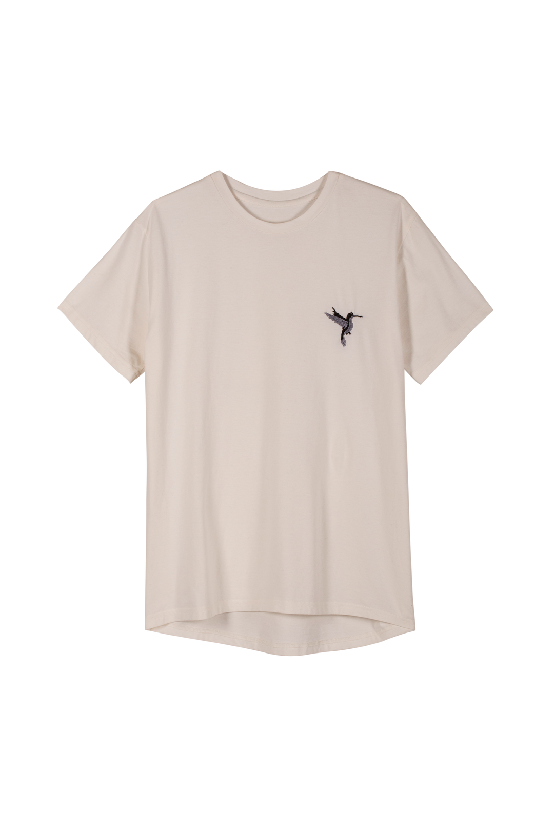 T SHIRT HOMBRE CON BORDADO MATIZADO COLIBRÍ