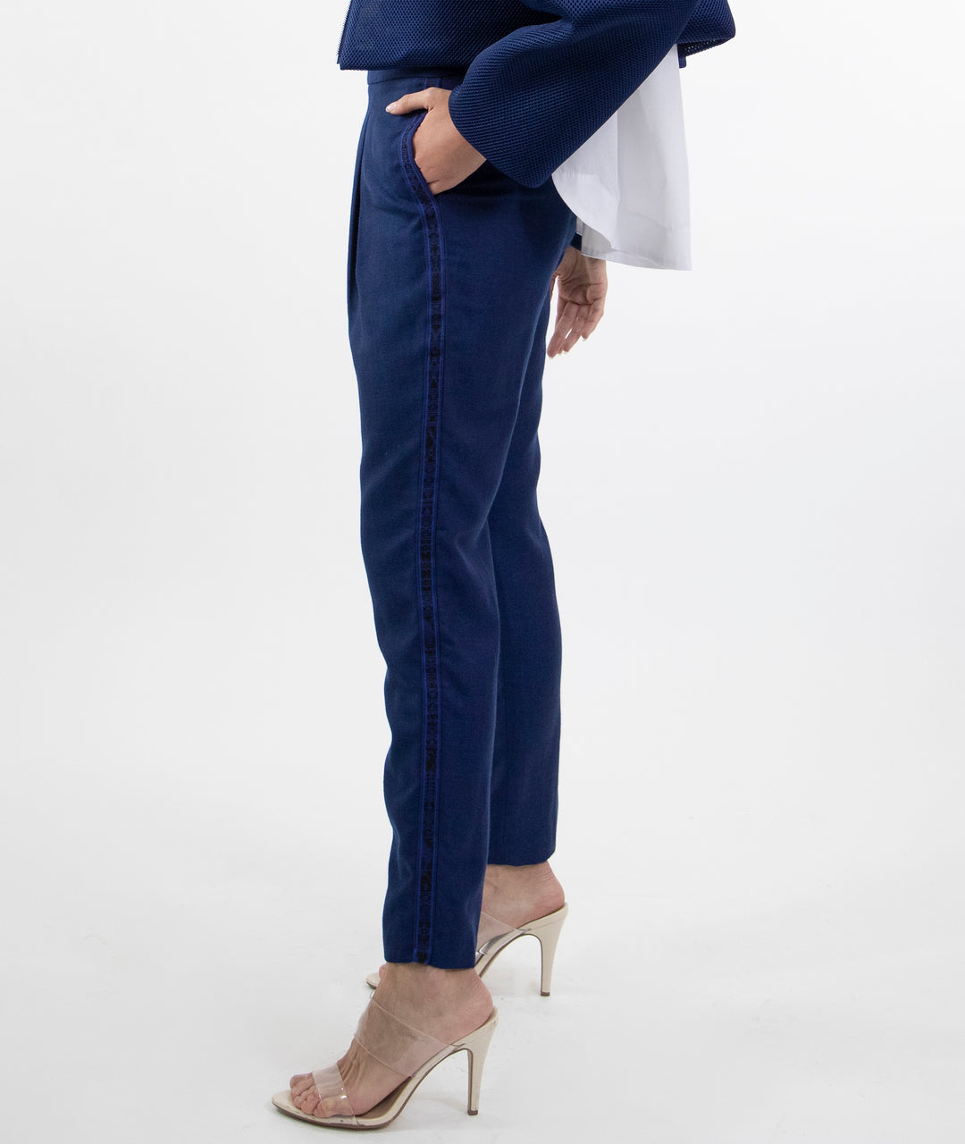 PANTALON MUJER CON TELAR DE CINTURA