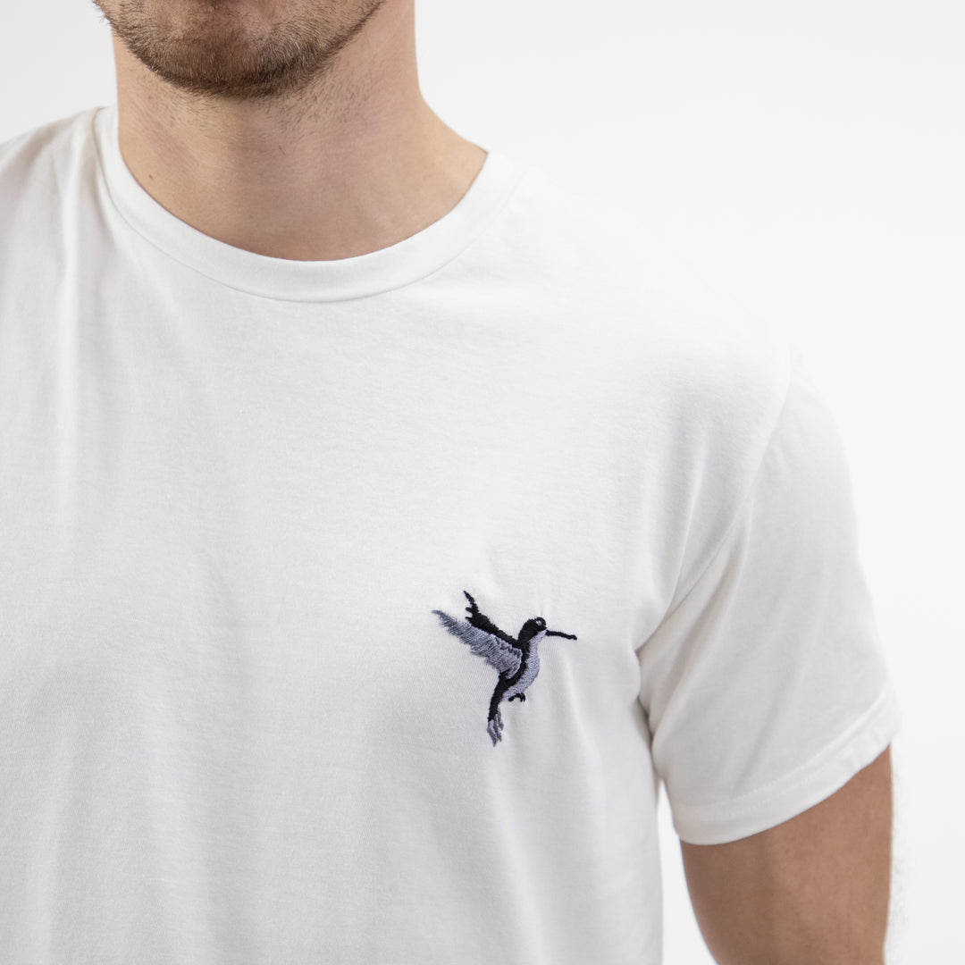 T SHIRT HOMBRE CON BORDADO MATIZADO COLIBRÍ