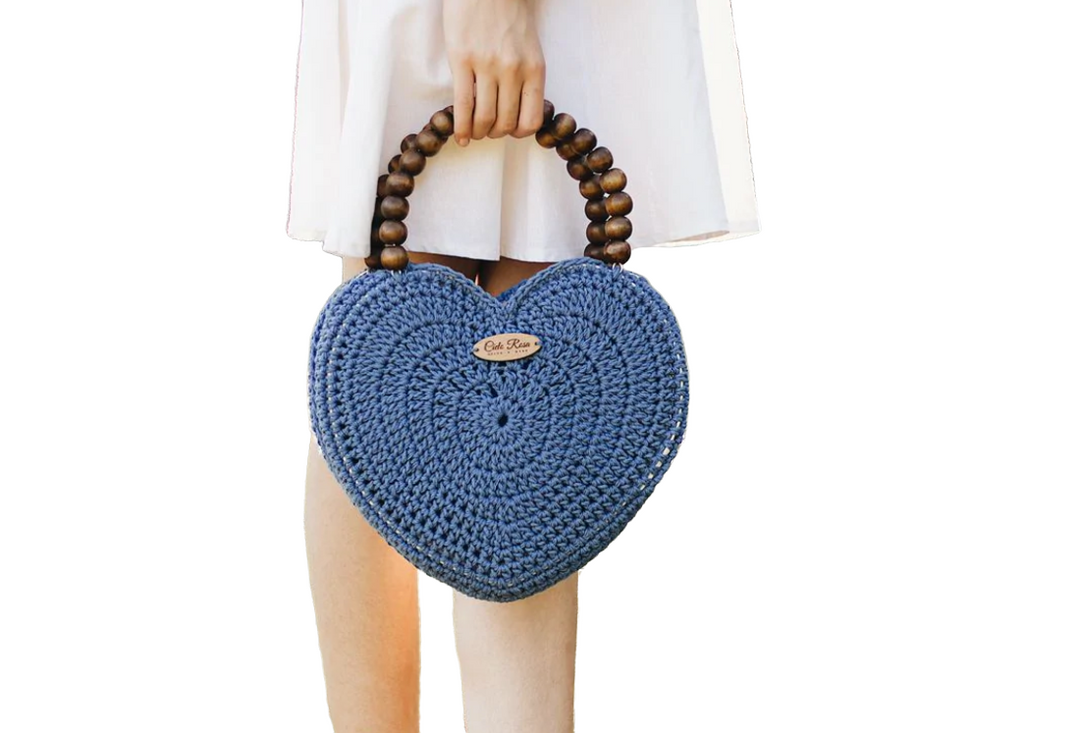 BOLSO VALENTINA CORAZON TEJIDO CROCHET