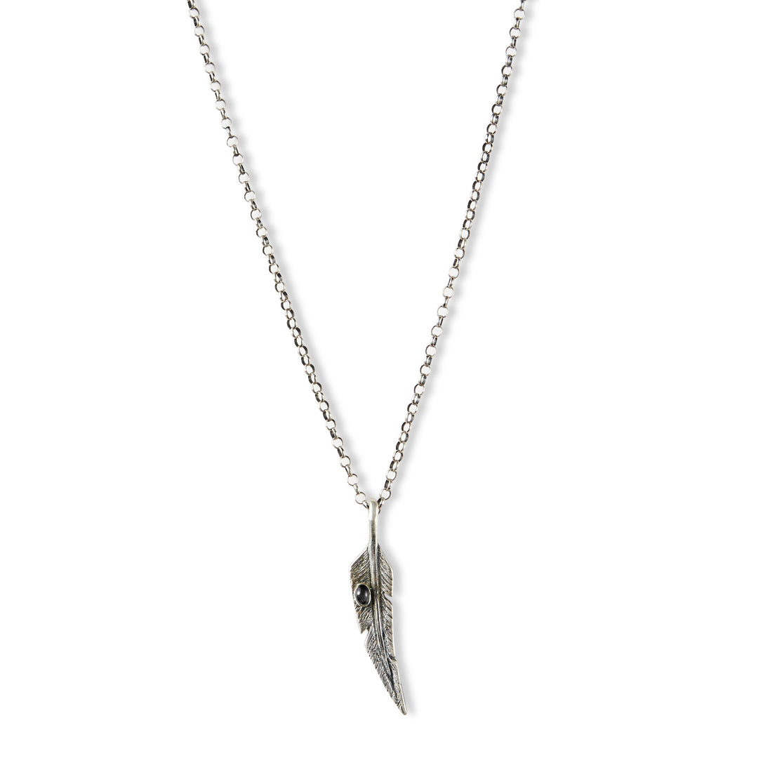 COLLAR PLUMA CON ONIX