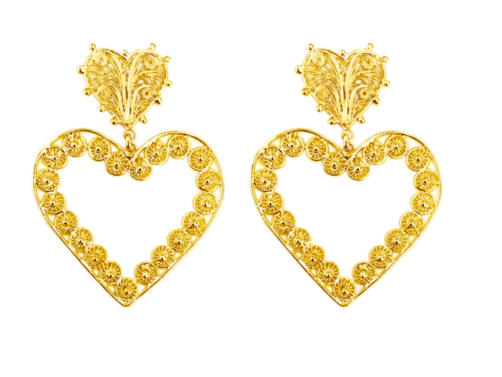 ARETES MILAGRO SILHOUETTE DORADO